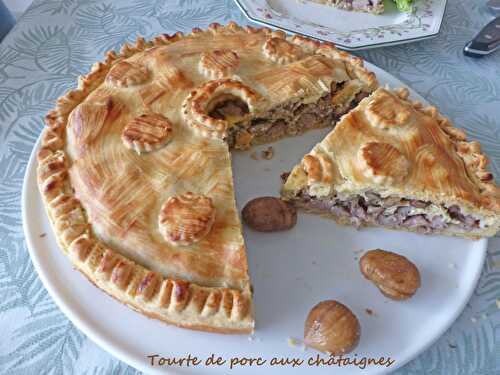 Tourte de porc aux châtaignes