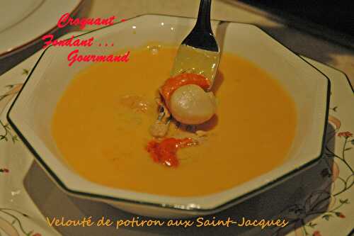 Velouté de potiron aux Saint-Jacques