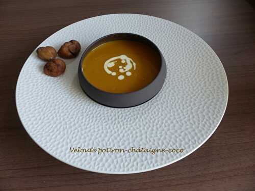 Velouté potiron-châtaigne-coco