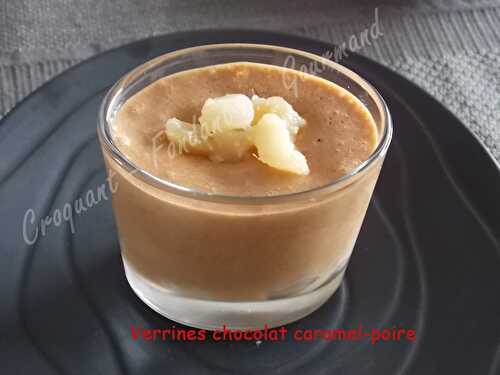 Verrines chocolat-poire