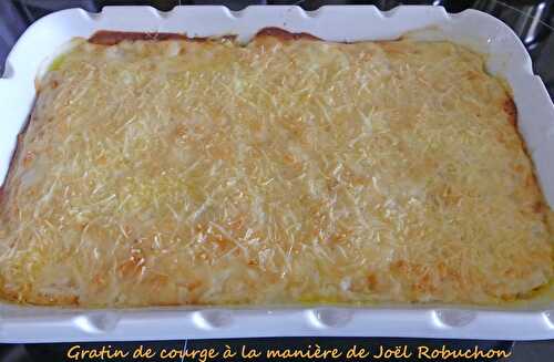 Gratin de courge à la manière de Joël Robuchon