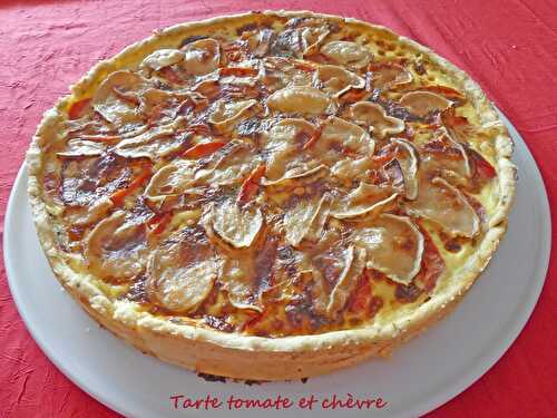 Tarte tomate et chèvre