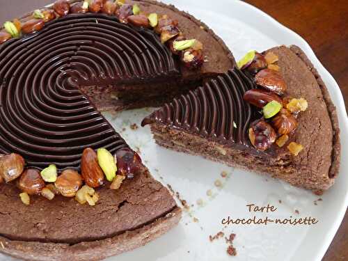 Tarte chocolat-noisette - Foodista challenge # 81