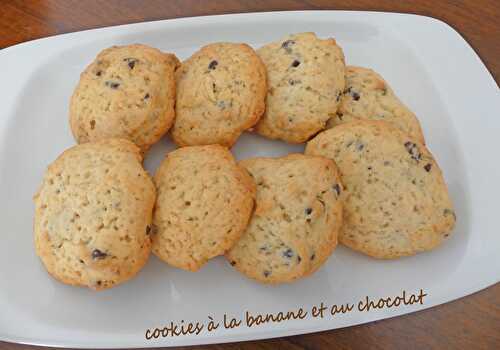 Cookies à la banane et au chocolat