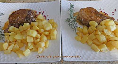 Côtes de porc marinées