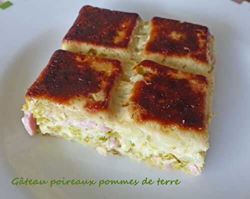 Gâteau poireaux pommes de terre