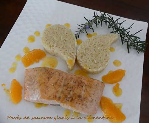 Pavés de saumon glacés à la clémentine