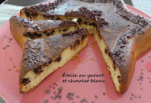 Étoile au yaourt et chocolat blanc