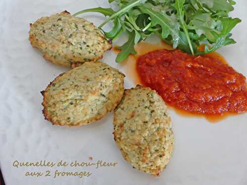 Quenelles de chou-fleur aux 2 fromages