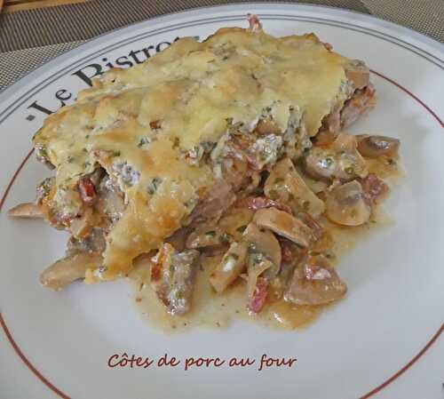 Côtes de porc au four