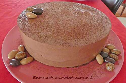 Entremets chocolat-caramel