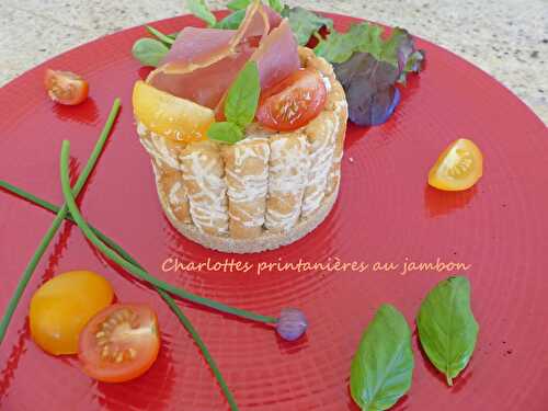 Charlottes printanières au jambon – Foodista challenge # 86