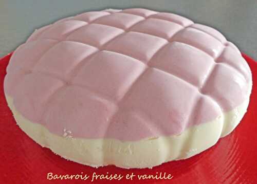 Bavarois fraises et vanille