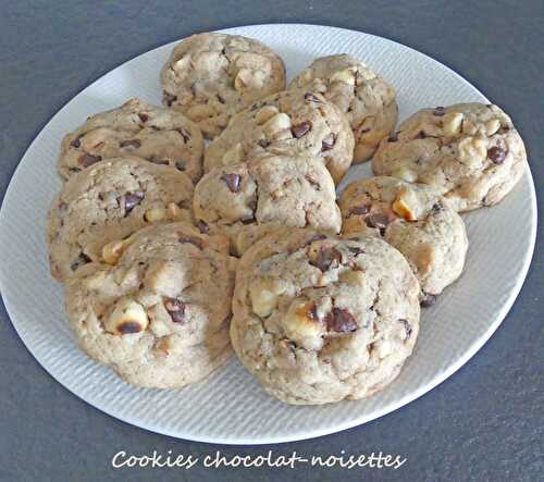 Cookies chocolat-noisettes