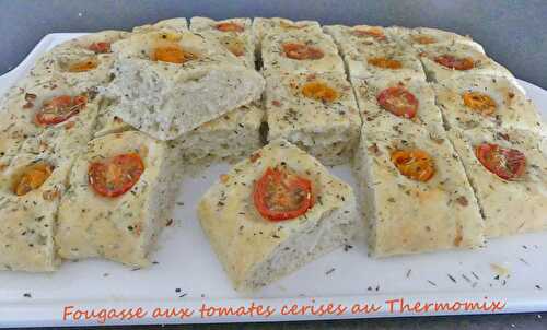 Fougasse aux tomates cerises au Thermomix