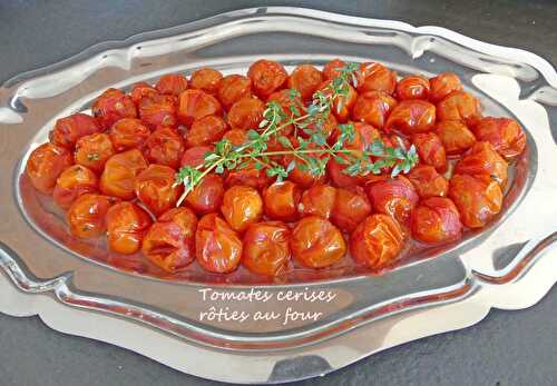 Tomates cerises rôties au four