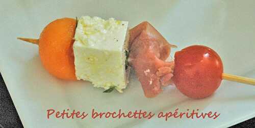 Petites brochettes apéritives