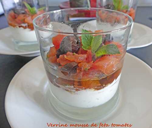 Verrine mousse de feta tomates – Foodista challenge # 88