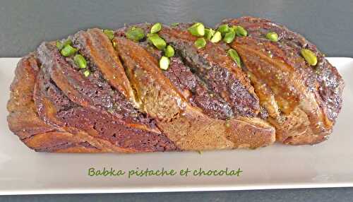 Babka pistache et chocolat