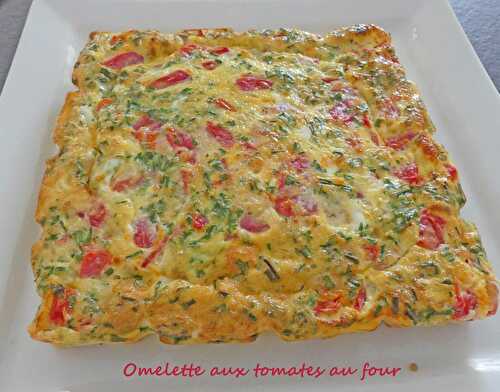 Omelette aux tomates au four