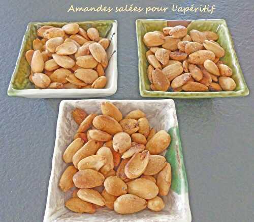 Amandes salées pour l’apéritif