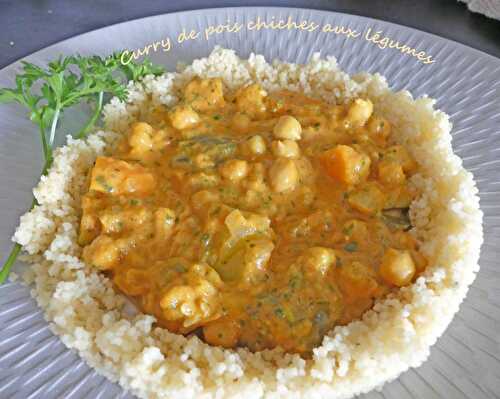 Curry de pois chiches aux légumes – Recettes autour d’un ingrédient #89