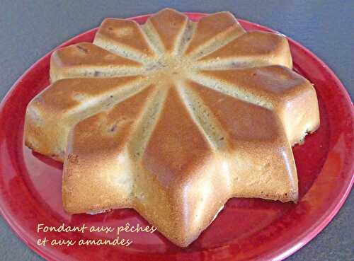 Fondant aux pêches et aux amandes