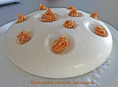 Entremets vanille spéculoos