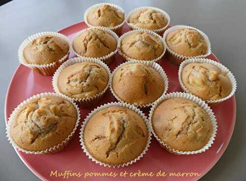 Muffins pommes et crème de marron