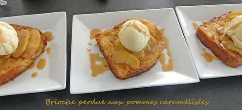 Brioche perdue aux pommes caramélisées