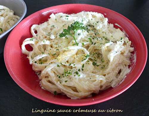 Linguine sauce crémeuse au citron