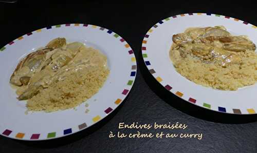 Endives braisées à la crème et au curry