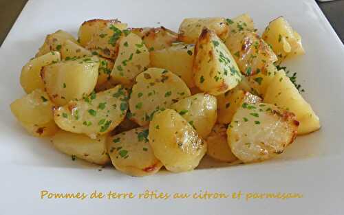 Pommes de terre rôties au citron et parmesan