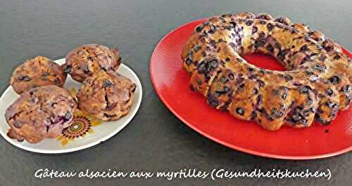Gâteau alsacien aux myrtilles (Gesundheitskuchen)