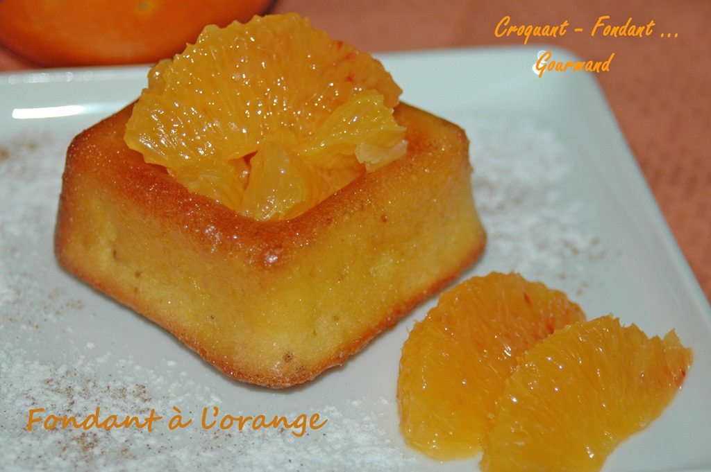 Fondant à l’orange