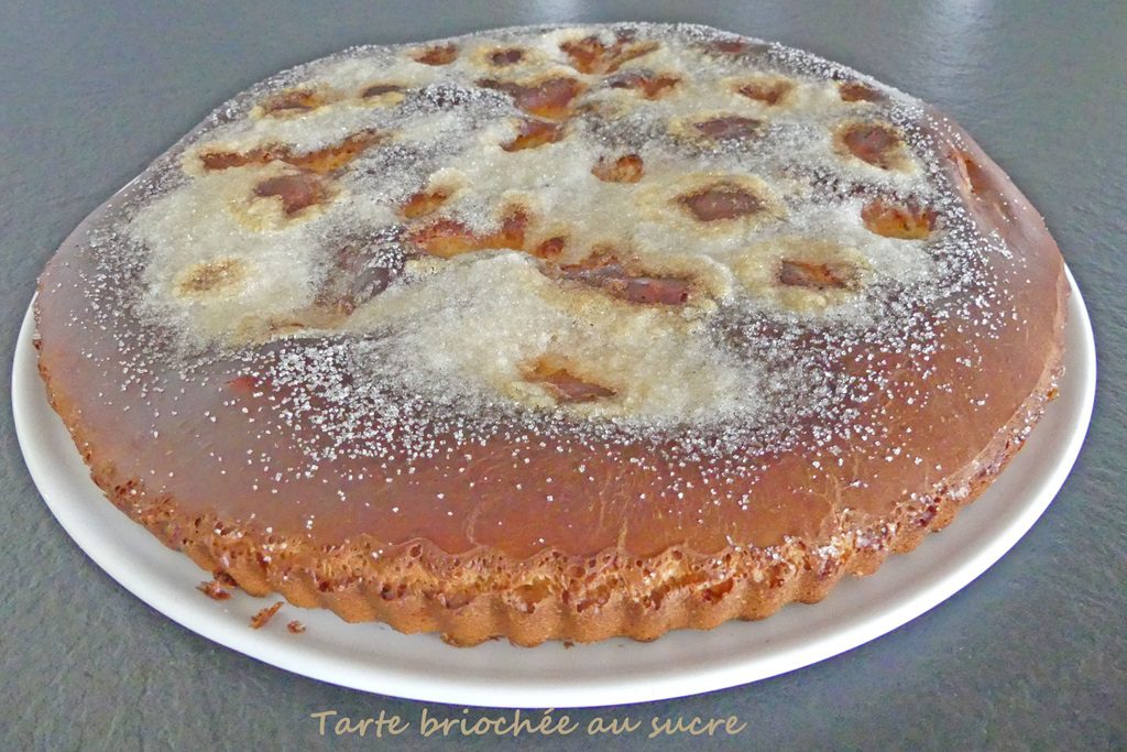 Tarte briochée au sucre