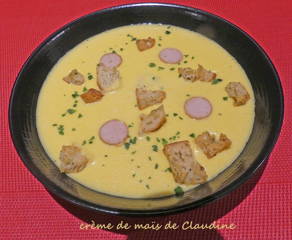 Crème de maïs de Claudine