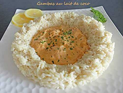 Gambas au lait de coco