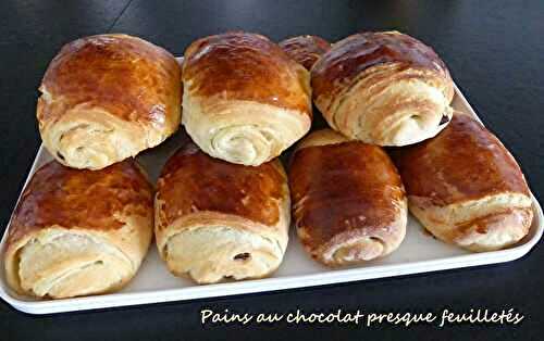 Pains au chocolat presque feuilletés