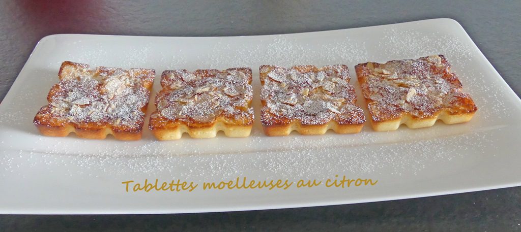 Tablettes moelleuses au citron