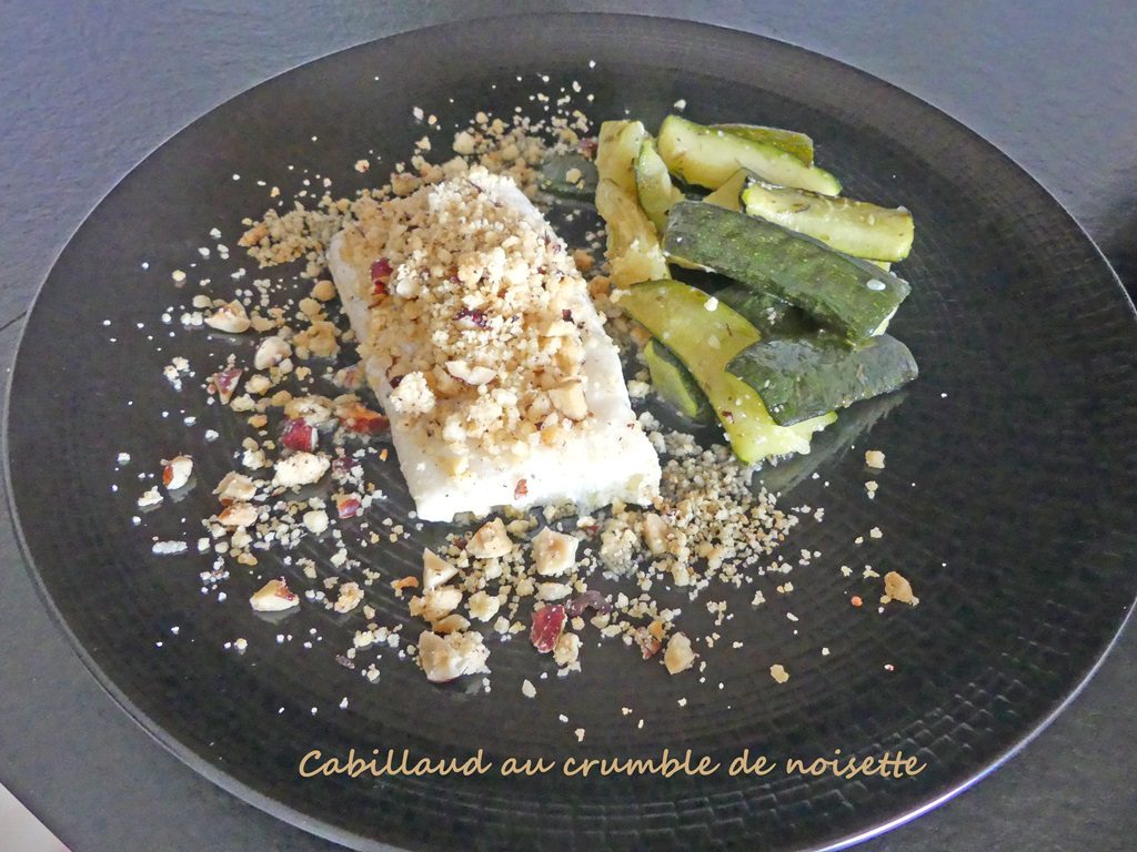 Cabillaud au crumble de noisette – Foodista challenge # 99