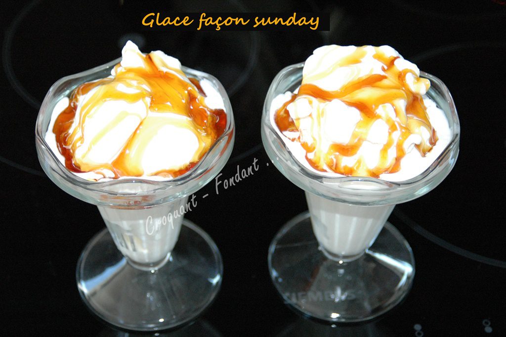 Glace façon sunday