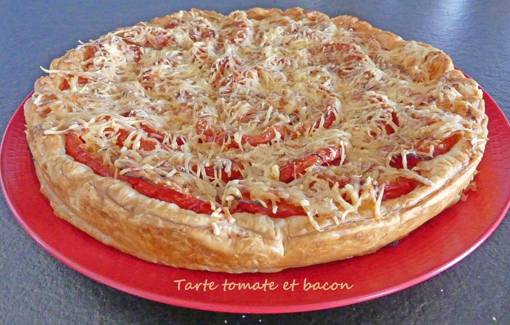 Tarte tomate et bacon