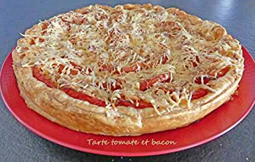 Tarte tomate et bacon