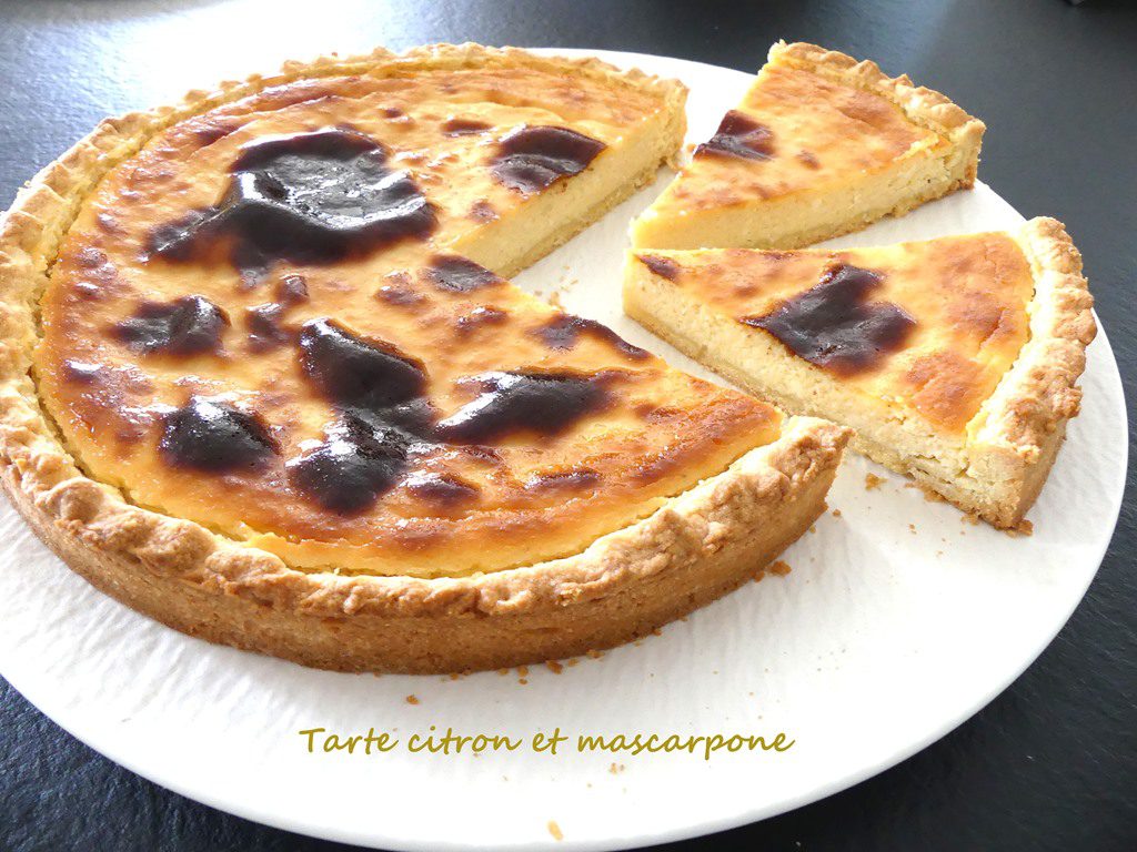 Tarte citron et mascarpone