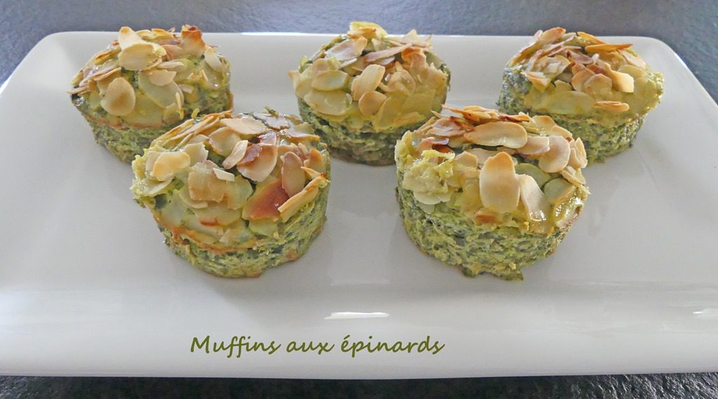 Muffins aux épinards