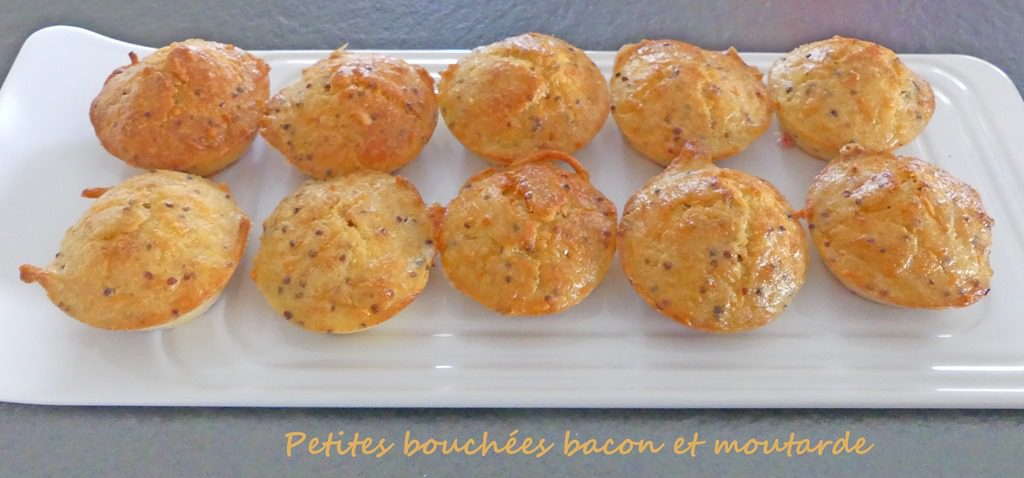 Petites bouchées bacon et moutarde