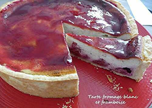 Tarte fromage blanc et framboise