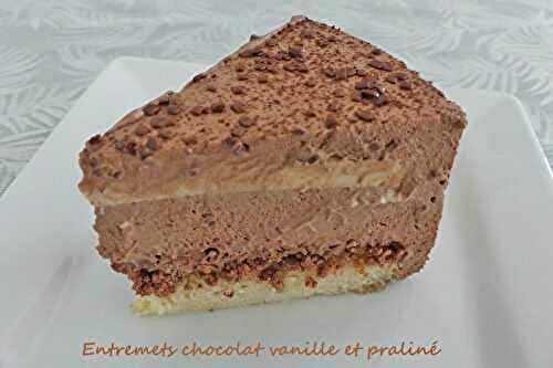 Entremets chocolat vanille et praliné – Recettes autour d’un ingrédient # 103