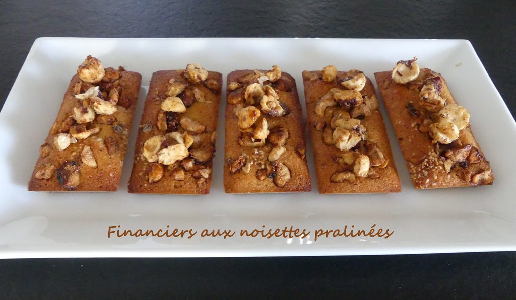 Financiers aux noisettes pralinées de Christophe Felder